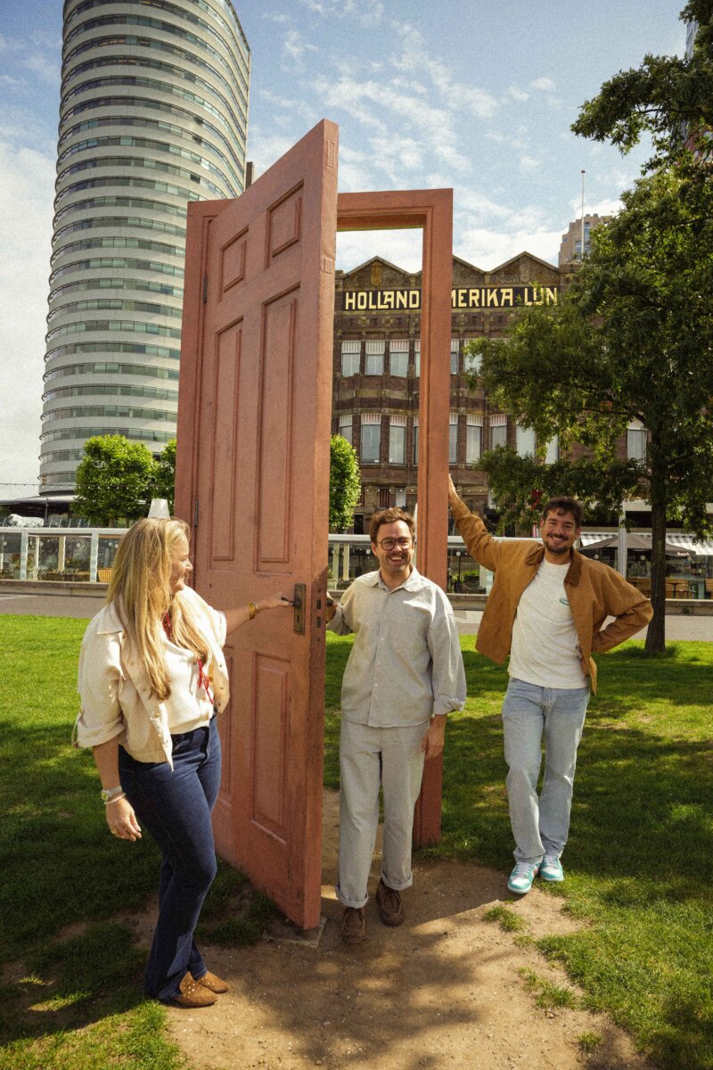 Marleen, Dries en Arne van eqip in Arnhem, Nederland