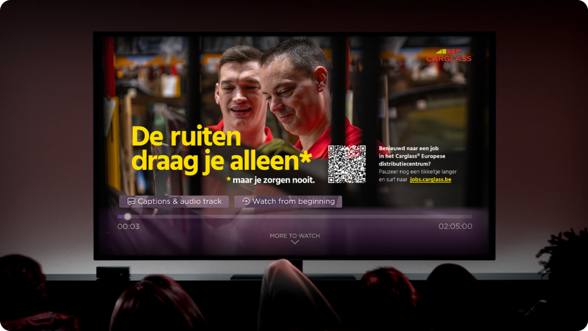 DPG Pauze ad voor Carglass employer branding campagne